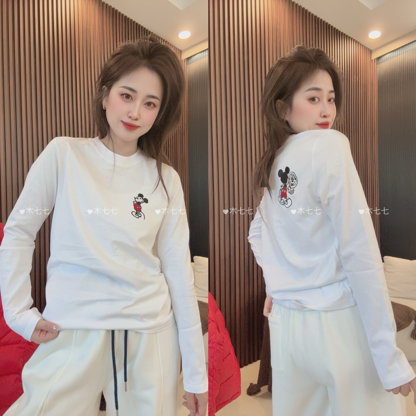 6687新款圆领童趣米奇减龄T恤