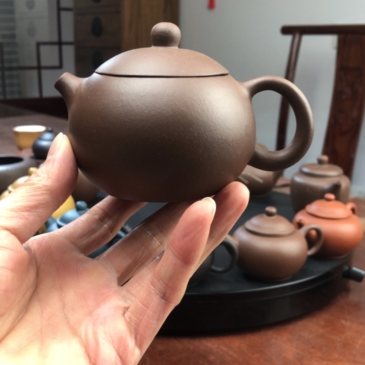 紫砂茶壶汤*生紫泥西施壶