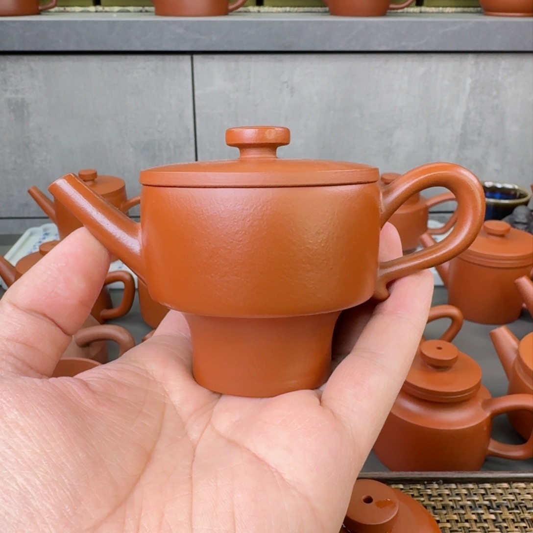 紫砂茶壶微瑕瓦杯