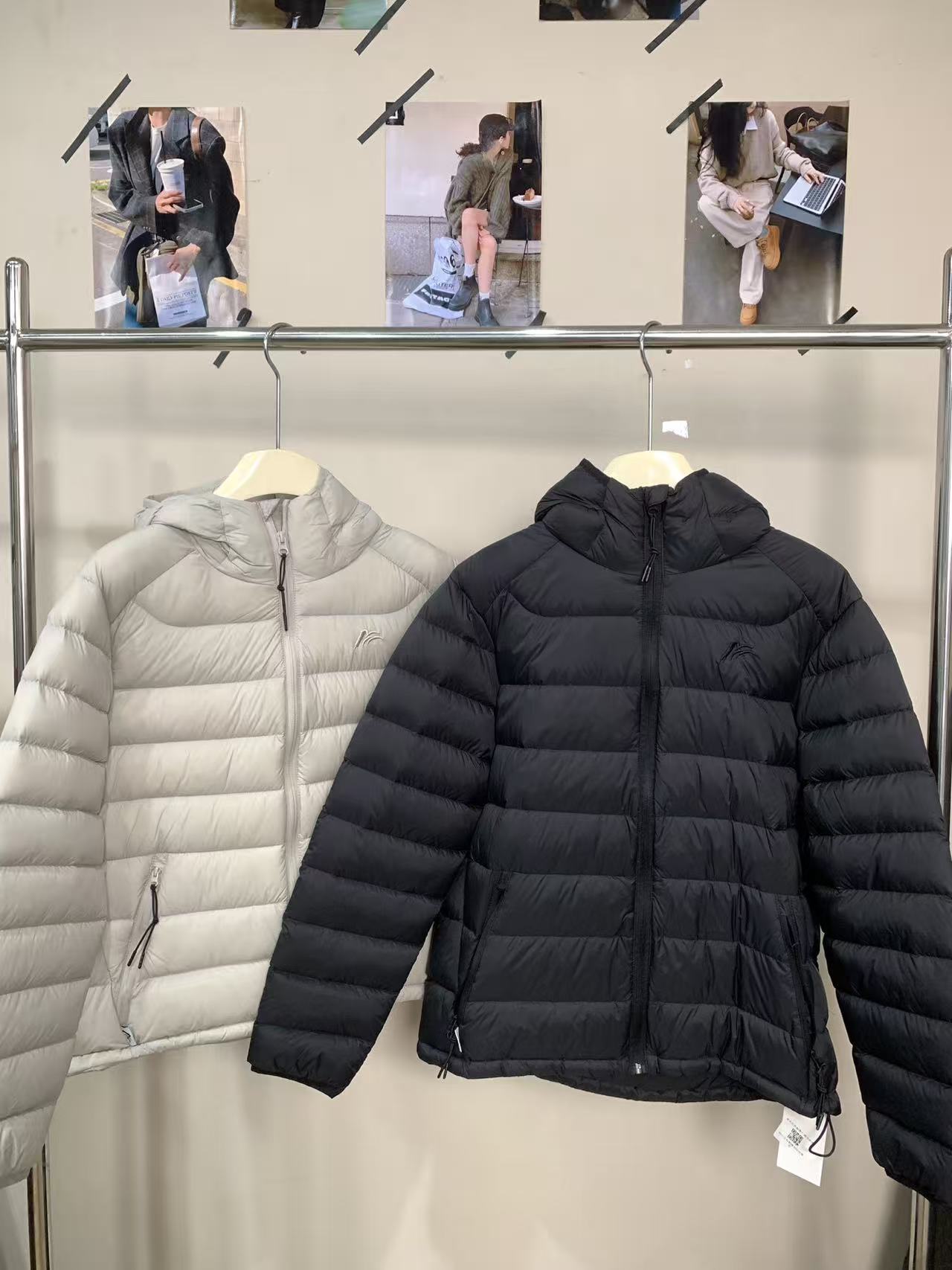 『雨美 Show』8802休闲百搭连帽刺绣棉服