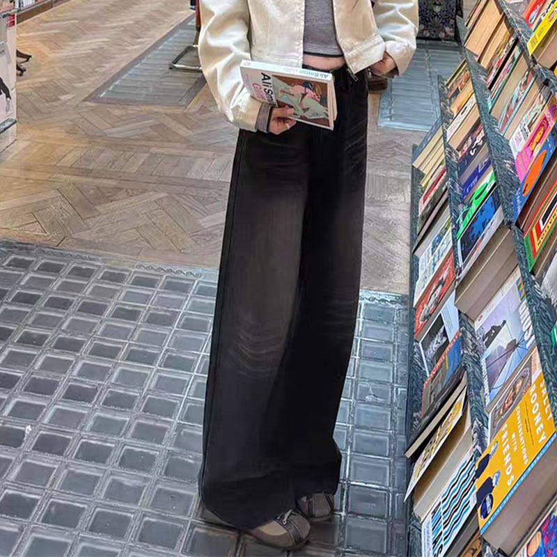 9020 桂桂家四季美衣 每日上新 休闲时尚简约加绒牛仔裤 9020KZ