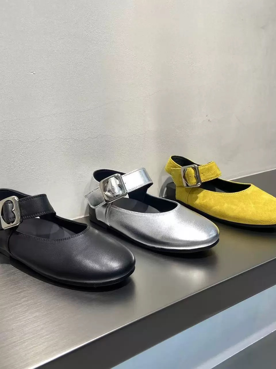 圆头【火火】M55-103平底玛丽珍鞋单鞋厚底复古女鞋百搭乐福鞋法式