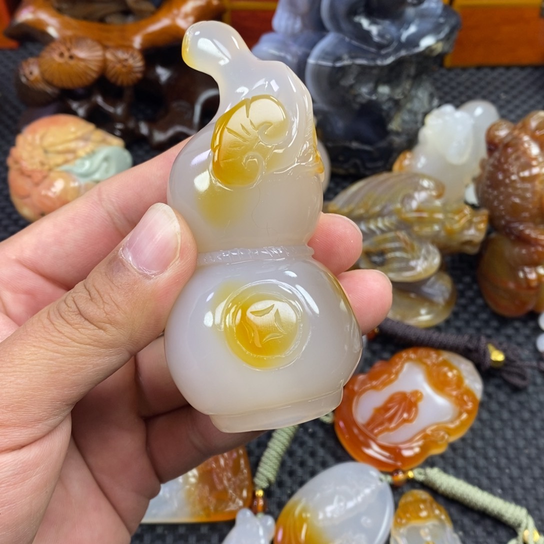 玛瑙/玉髓手把未镶嵌