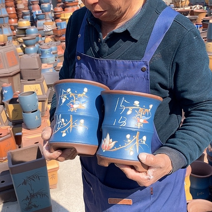 紫砂花盆紫砂花盆