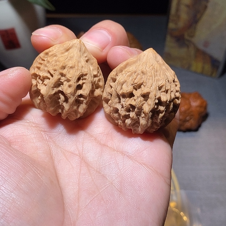 文玩核桃把件08全品无修34尺赛金牛