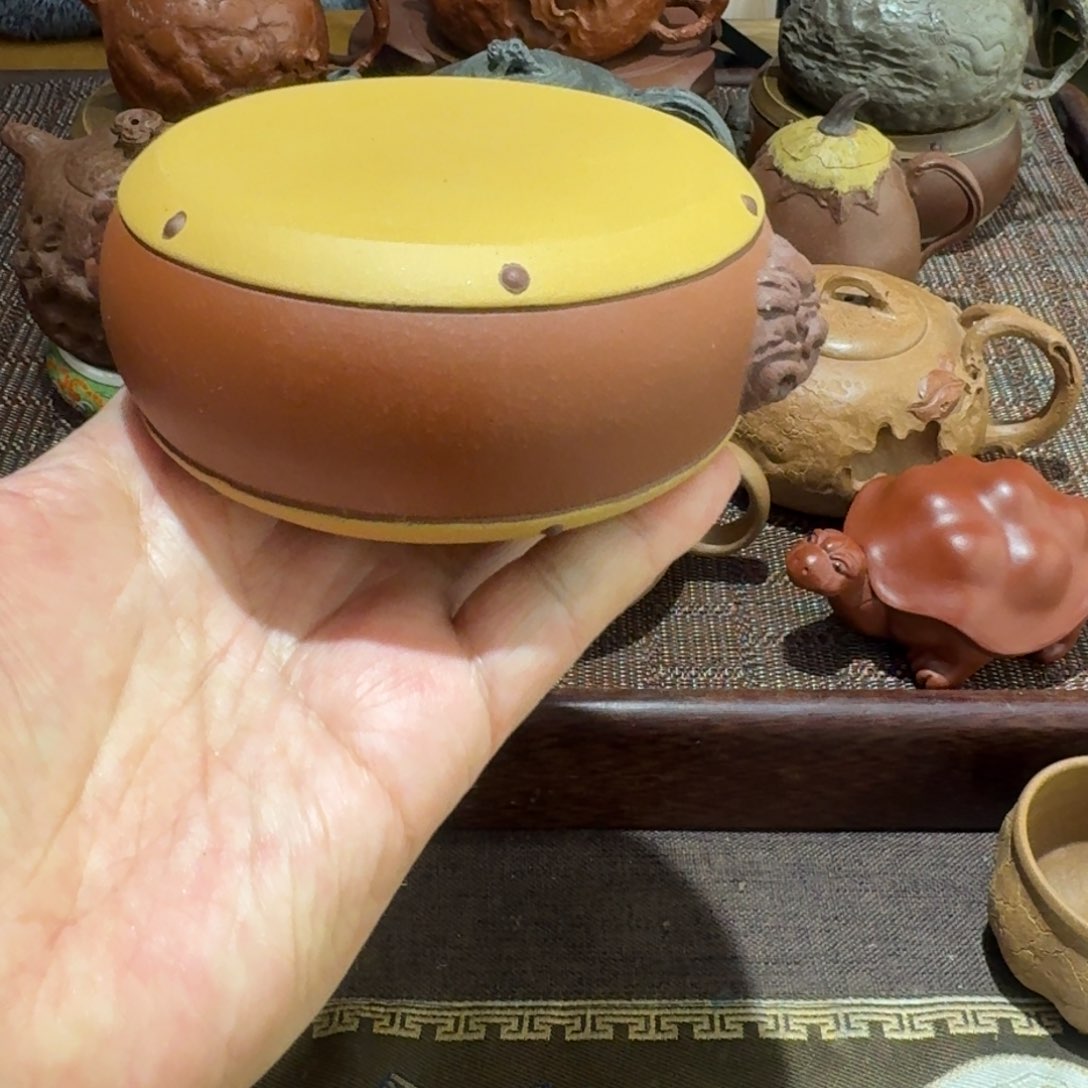 紫砂茶壶紫砂狮鼓底座 壶承