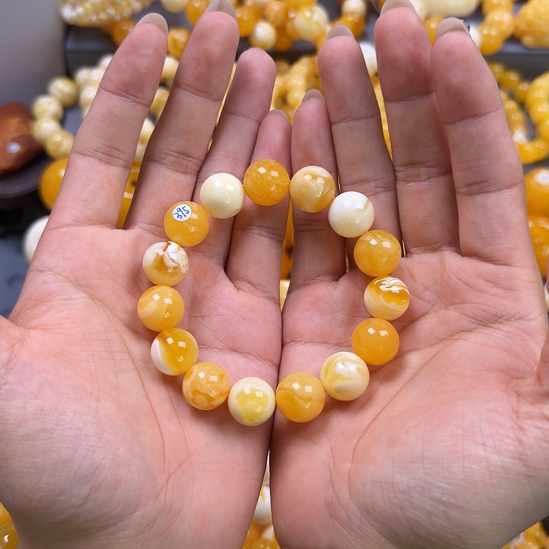 琥珀珠宝奇石未镶嵌15mm