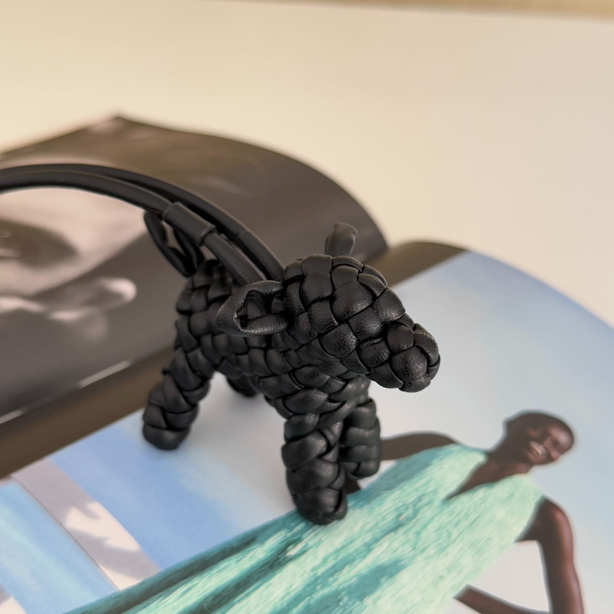 （7）手工缝线真皮天使小狗挂饰包包汽车小狗挂件挂饰