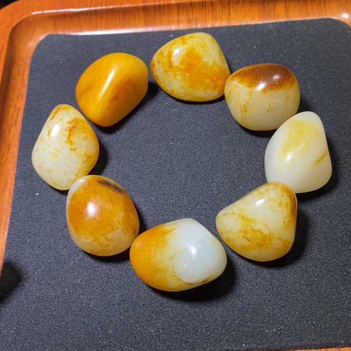 和田玉手链未镶嵌用****8