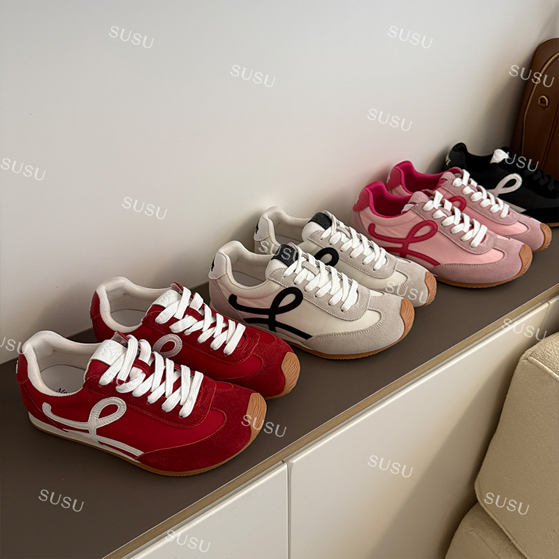 3CM跟高【SUSU】复古高定拼色德训鞋真皮小众平底女鞋ins