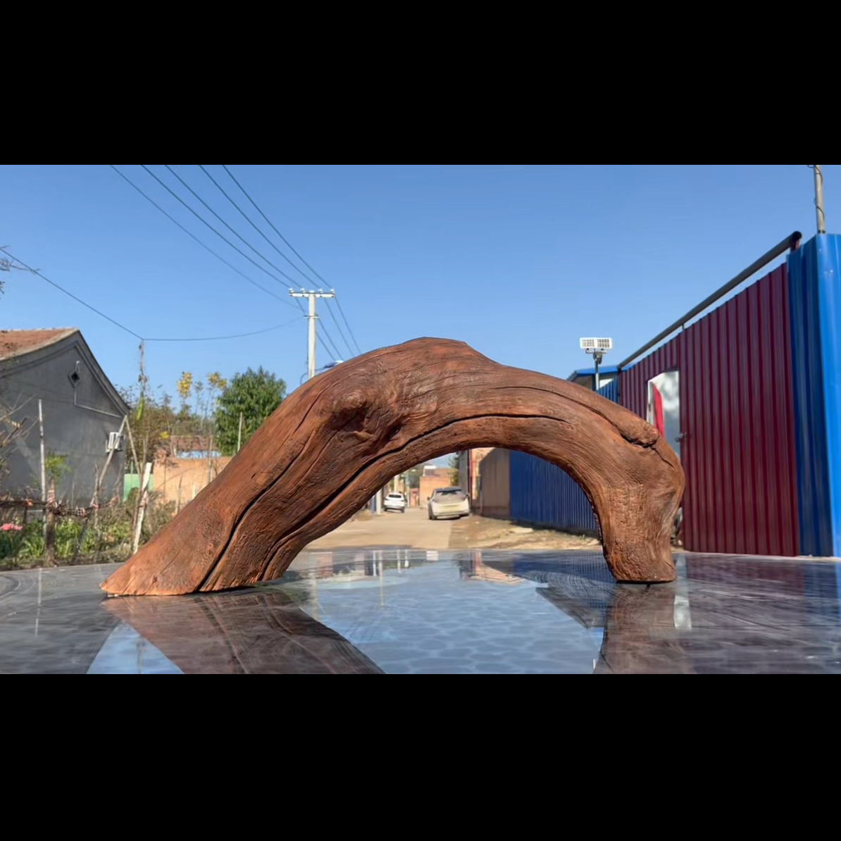 尺寸66×20×28 鱼缸造景沉木摆件，紫柚木，秒沉水，包煮，溪流缸