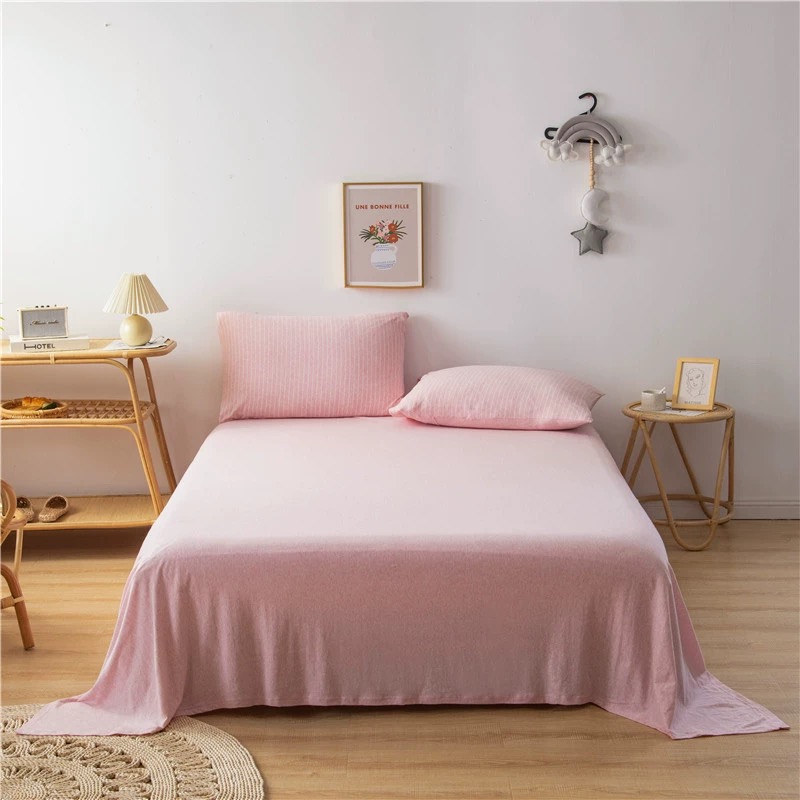 [外贸仓清货]新疆天竺棉床单柔软透气加厚加宽床垫1.5米床单纯棉