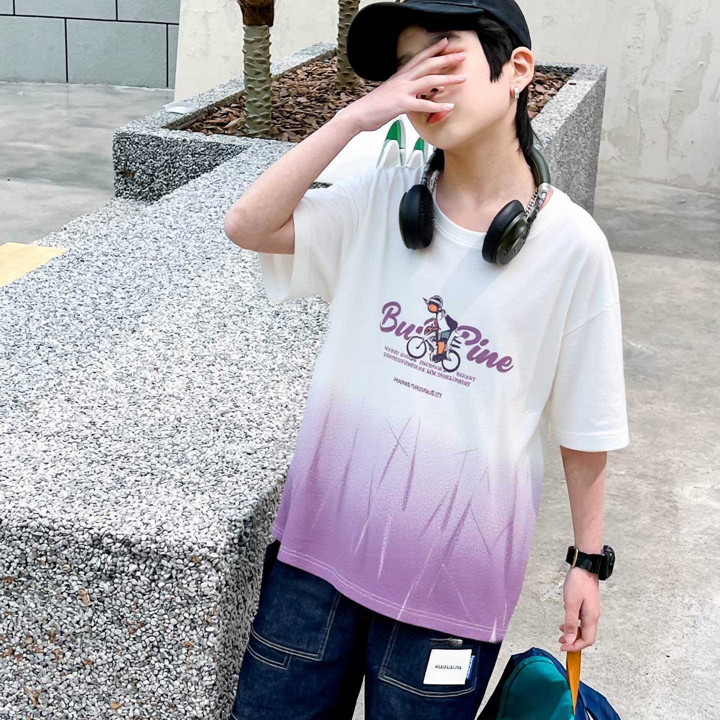 1号链接男孩潮流T恤