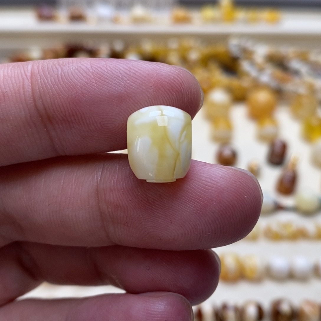 琥珀未镶嵌珠宝奇石10+微瑕分体三通头