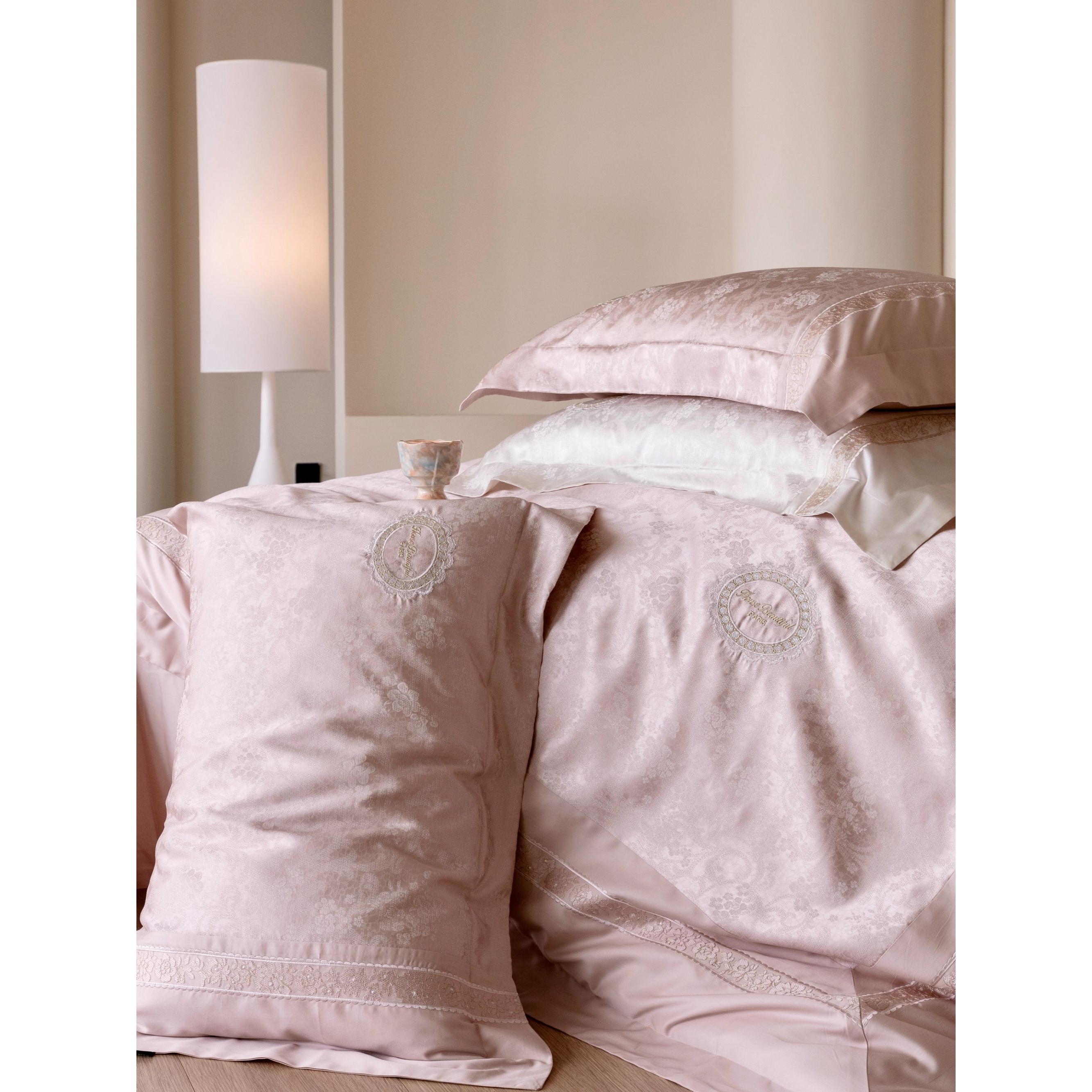 【百日宴破价款】高定鎏丝鎏翠色织欧式刺绣高奢棉四件套ML赫琳娜