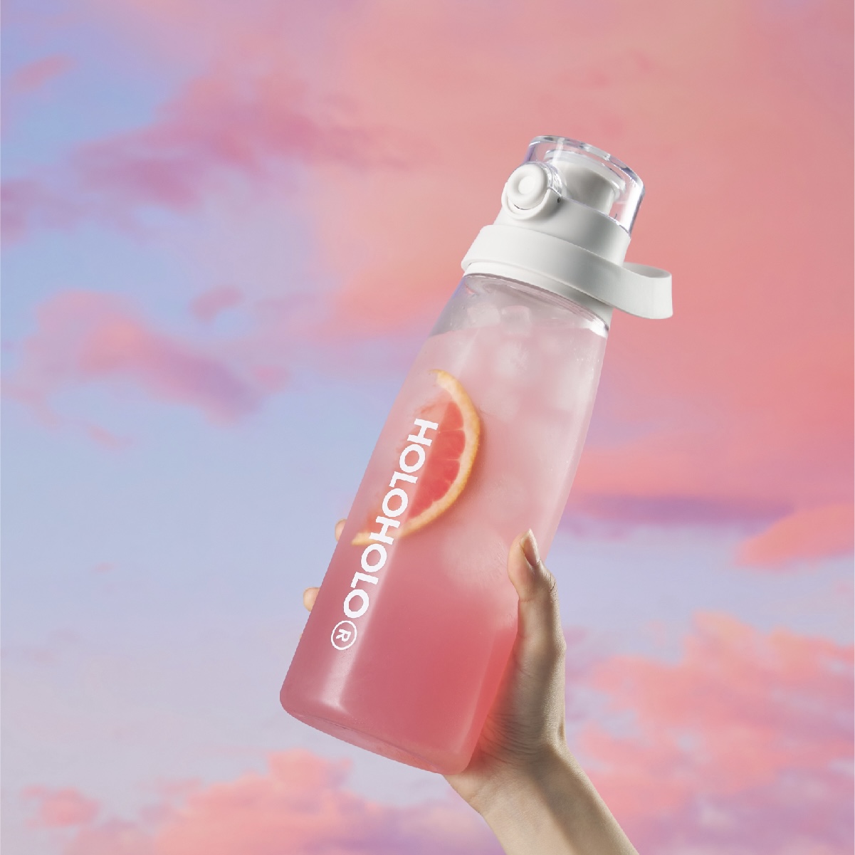 HOLOHOLO健身水杯大容量耐高温运动水壶夏季耐高温吸管便携水杯