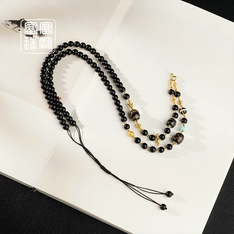 【诗墨】富富珠宝 和田玉18k金百搭项链（天然珠宝多样性发）