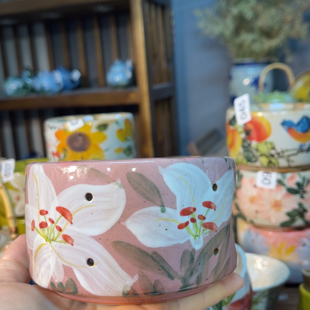 杯素浅陶瓷手工手绘