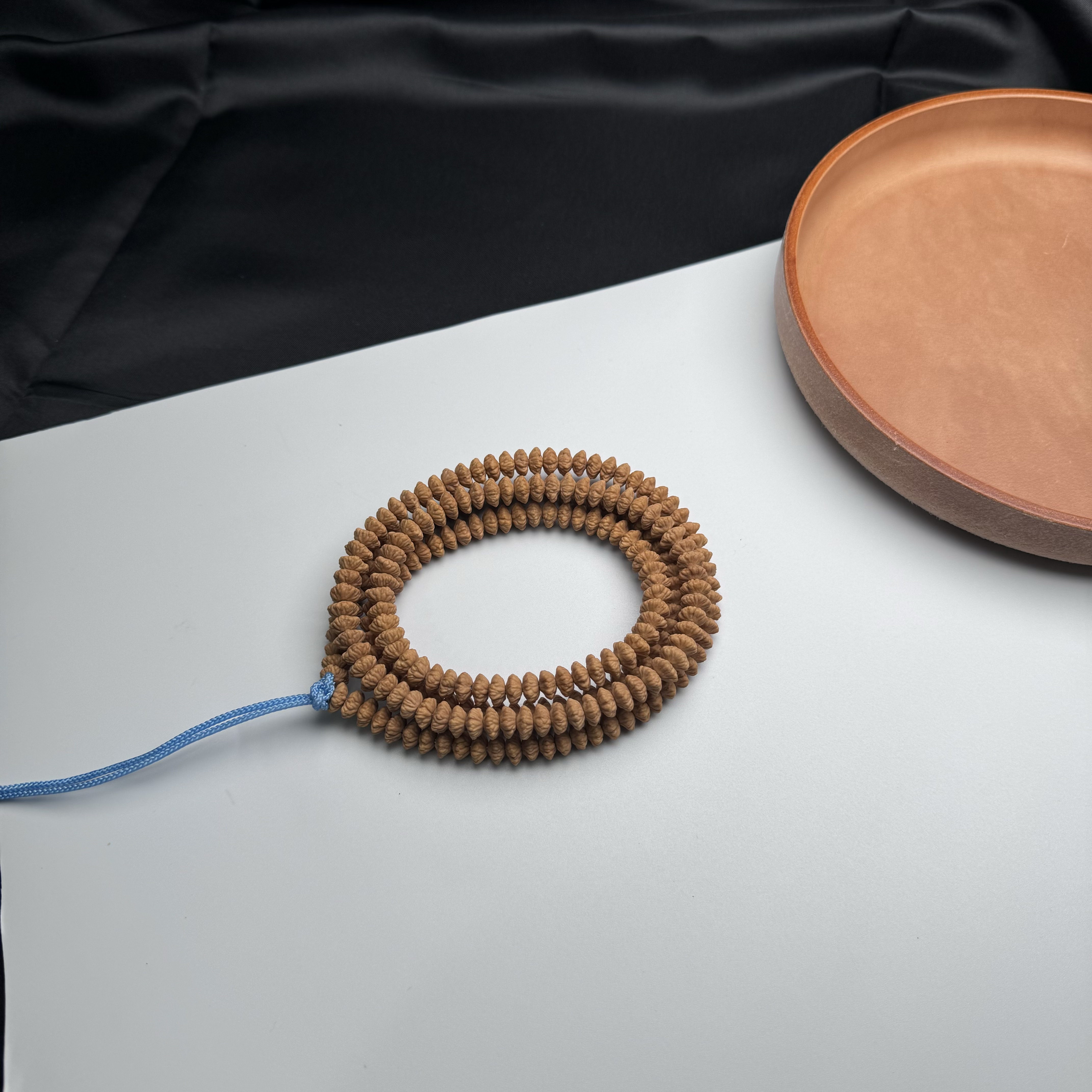 莲心出品收藏级【至尊步步】九华山金叶莲花菩提小众文玩手持念珠