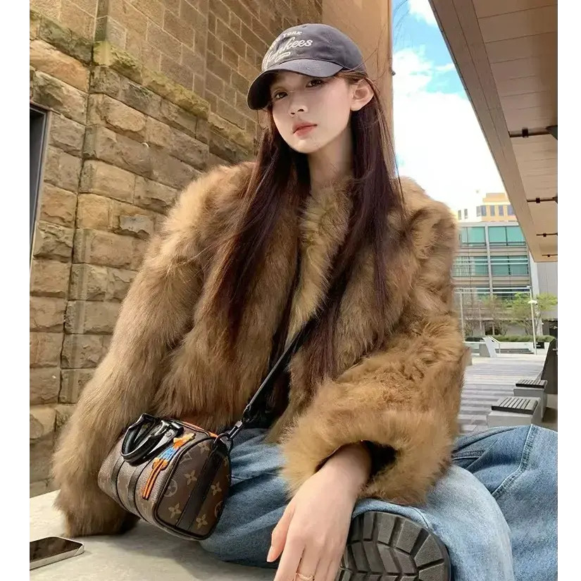 【霜华映月】2025秋冬新款毛毛外套短款高级感轻奢气质显瘦网红爆款