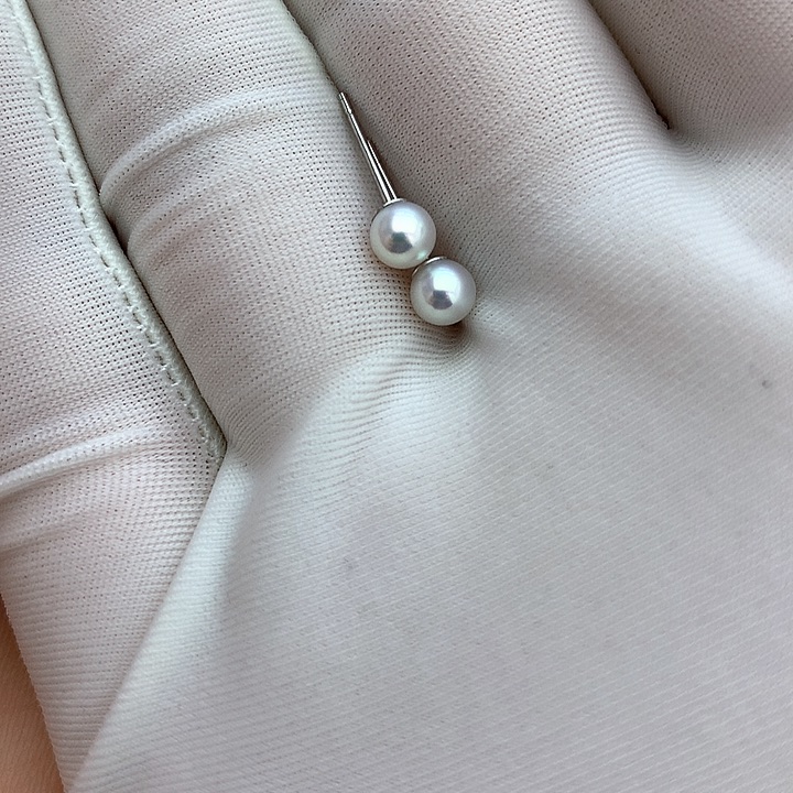 淡水珍珠耳饰银S925镶嵌