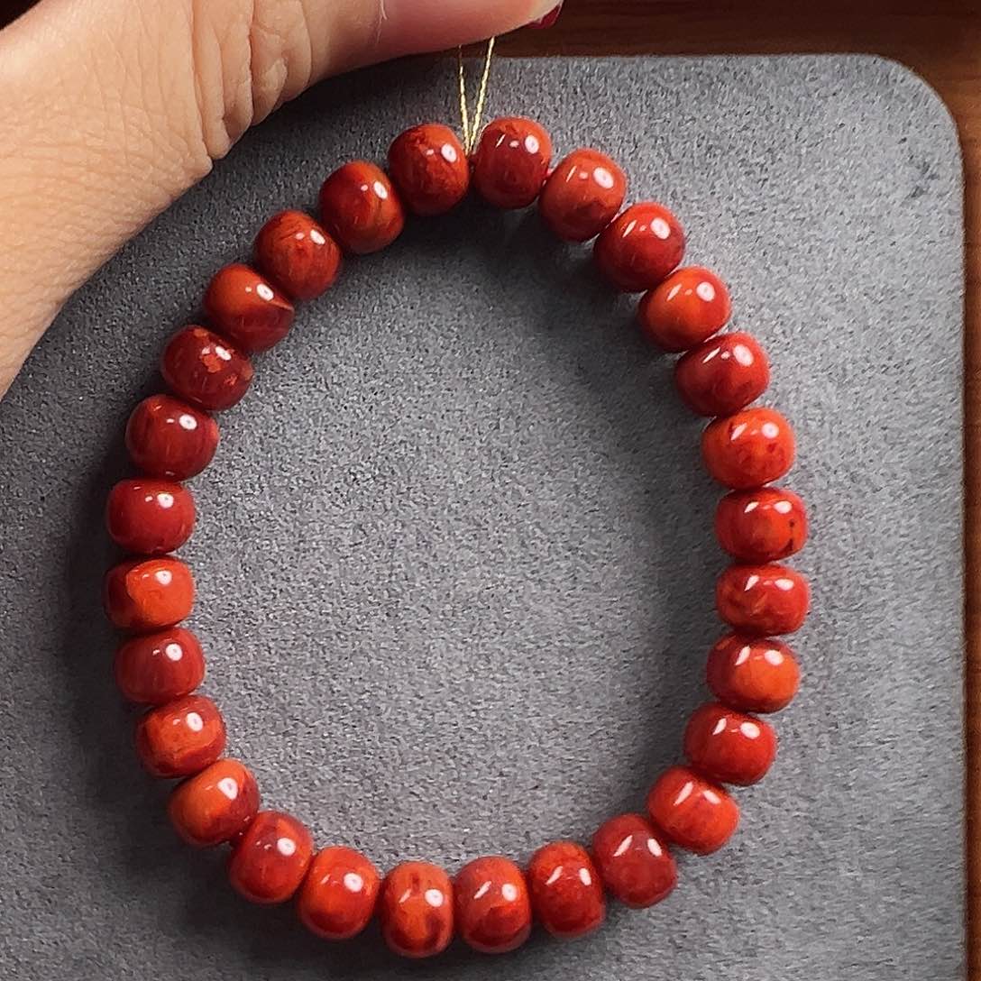 南红玛瑙手串未镶嵌