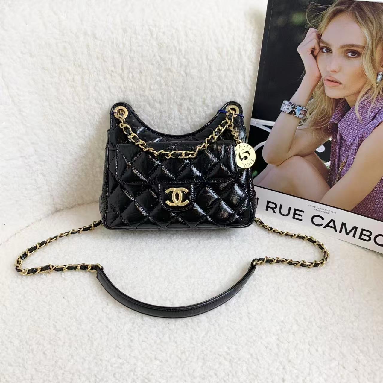 99新 Chanel/香奈儿 壹臻/24C黑金油腊牛天猫精灵小号 47593722