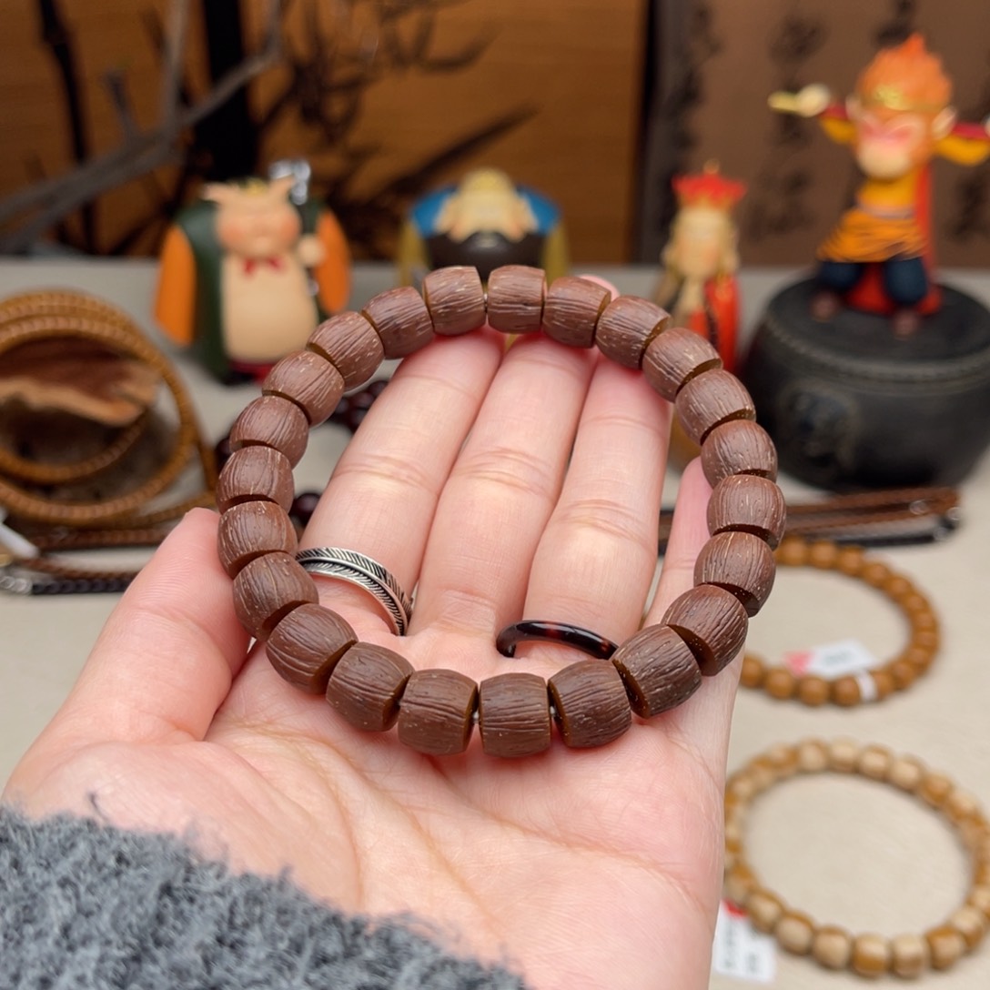 紫金鼠手串10➕实心原皮