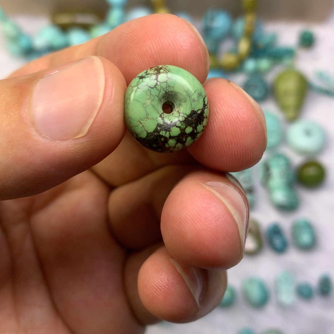 未镶嵌菜籽黄小面包扣14.7mm