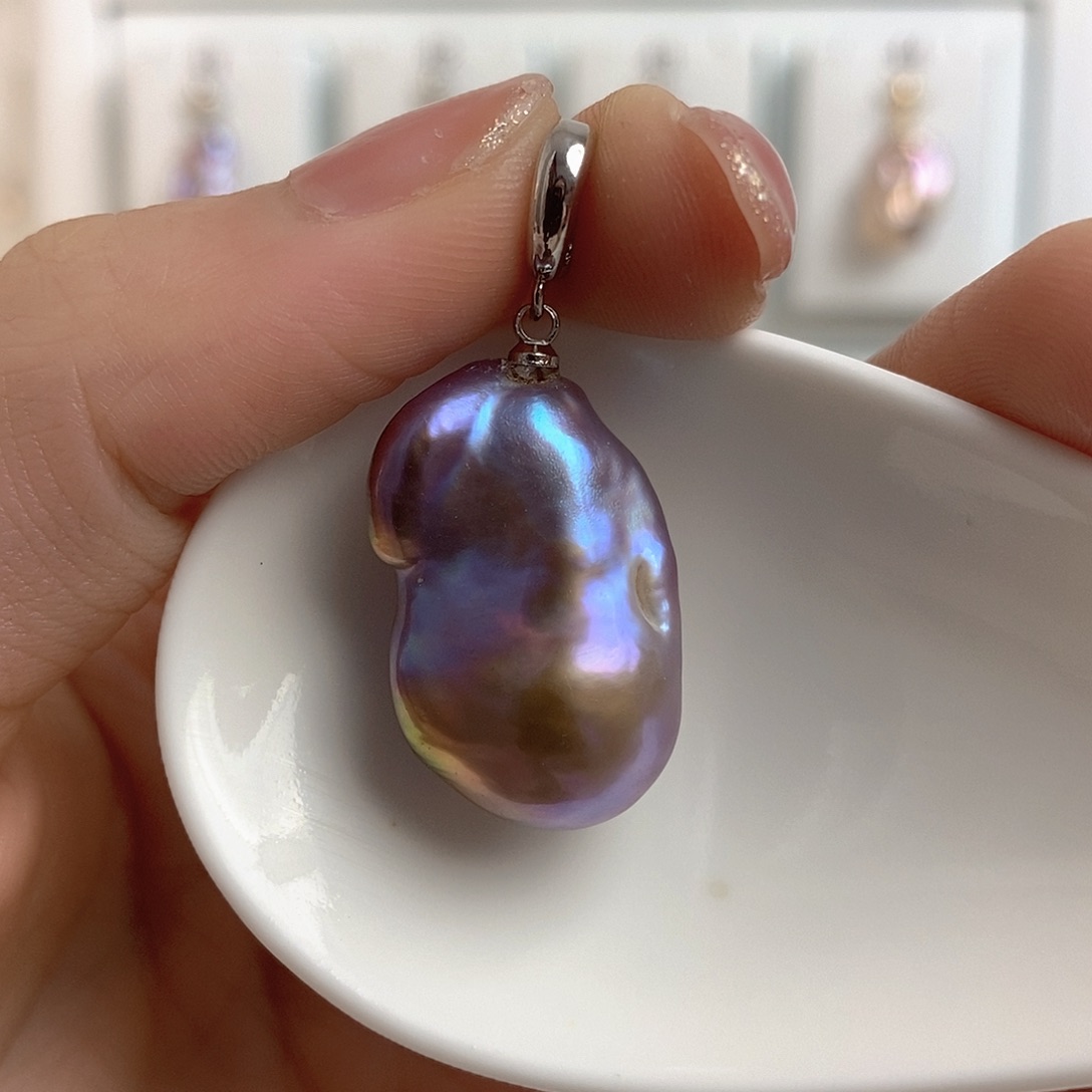 淡水珍珠颈饰银S925镶嵌