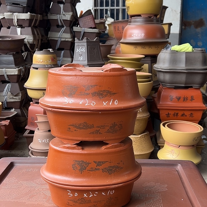 紫砂花盆紫砂花盆