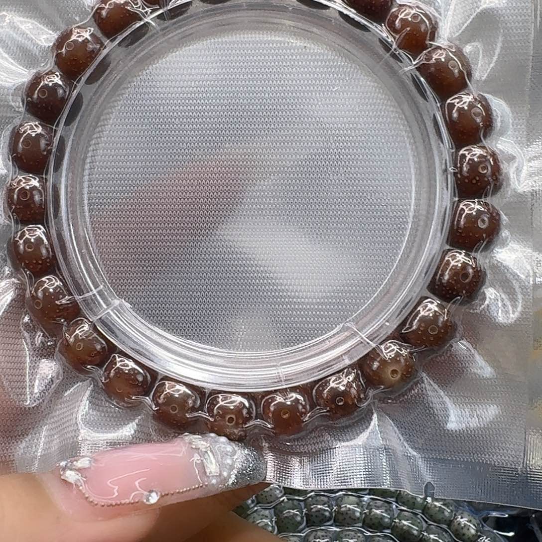 星月菩提手串304尽头粉冰遇华星月菩提98桶单圈