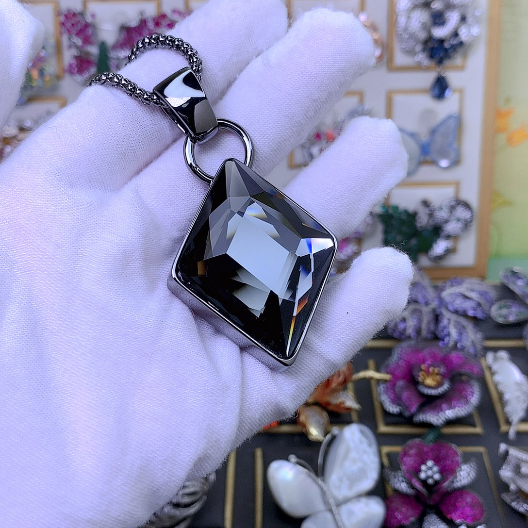 合成立方氧化锆铜毛衣链