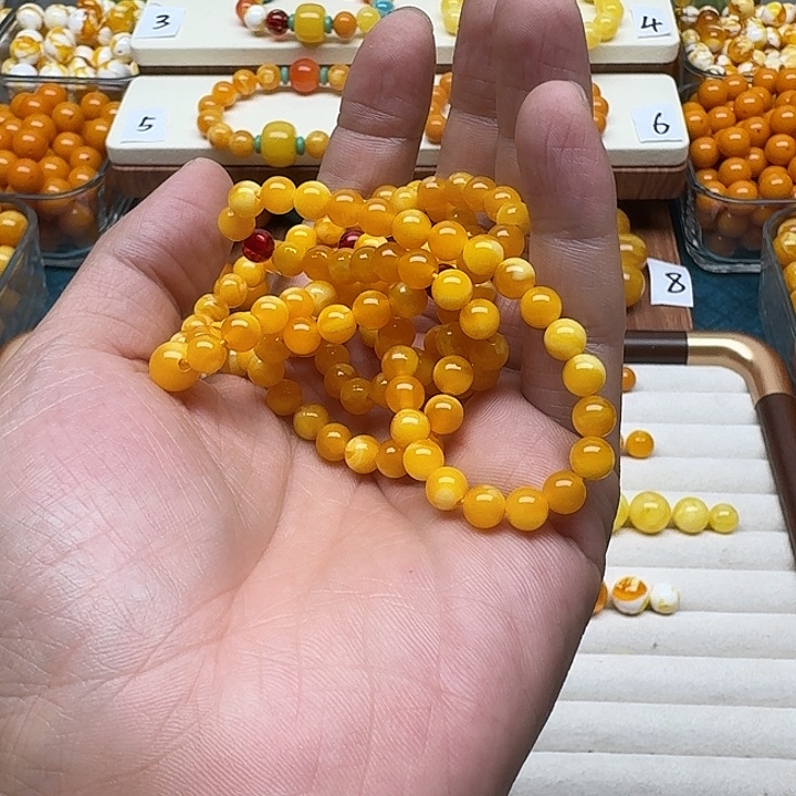 允***姐无非金属精品老蜡色素串搭配一条108