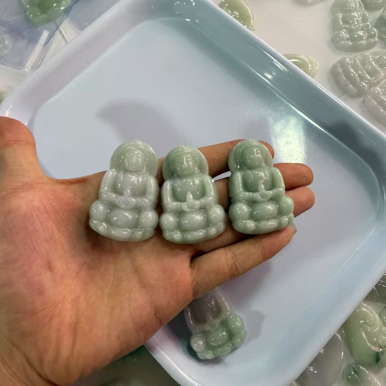 天然A货翡翠观音吊坠-d143-多样性发一