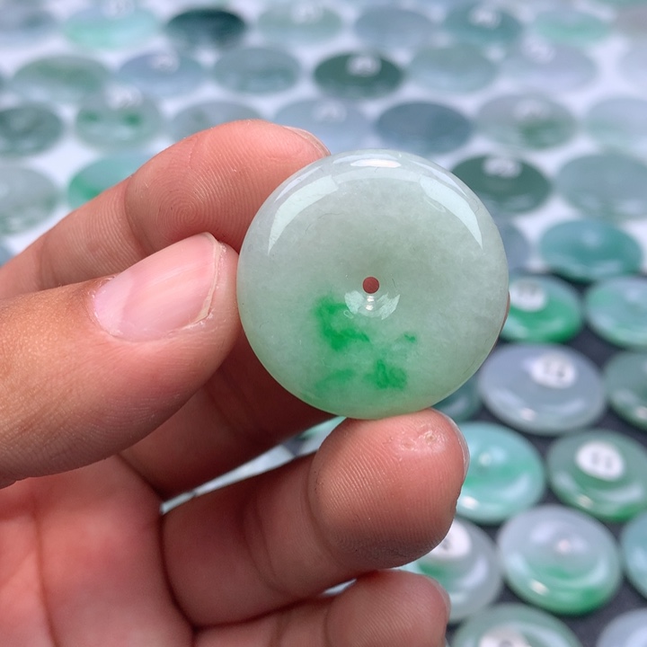 翡翠未镶嵌颈饰缅甸天然A货翡翠29.3-6.2