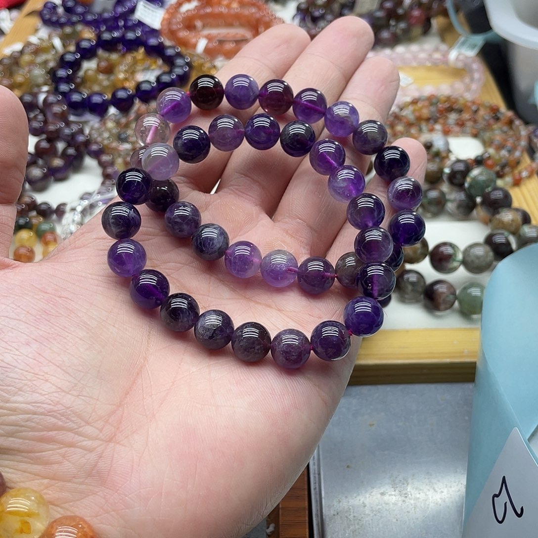 水晶未镶嵌手串多样性发货发一条