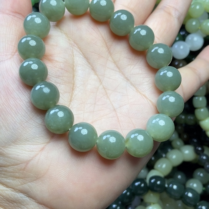 和田玉未镶嵌手链卡12