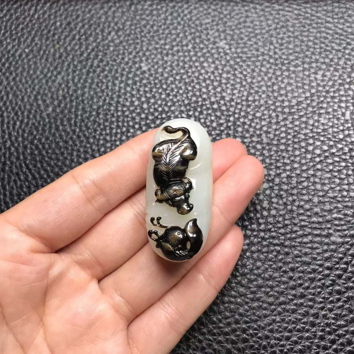 和田玉牛，实物漂亮，