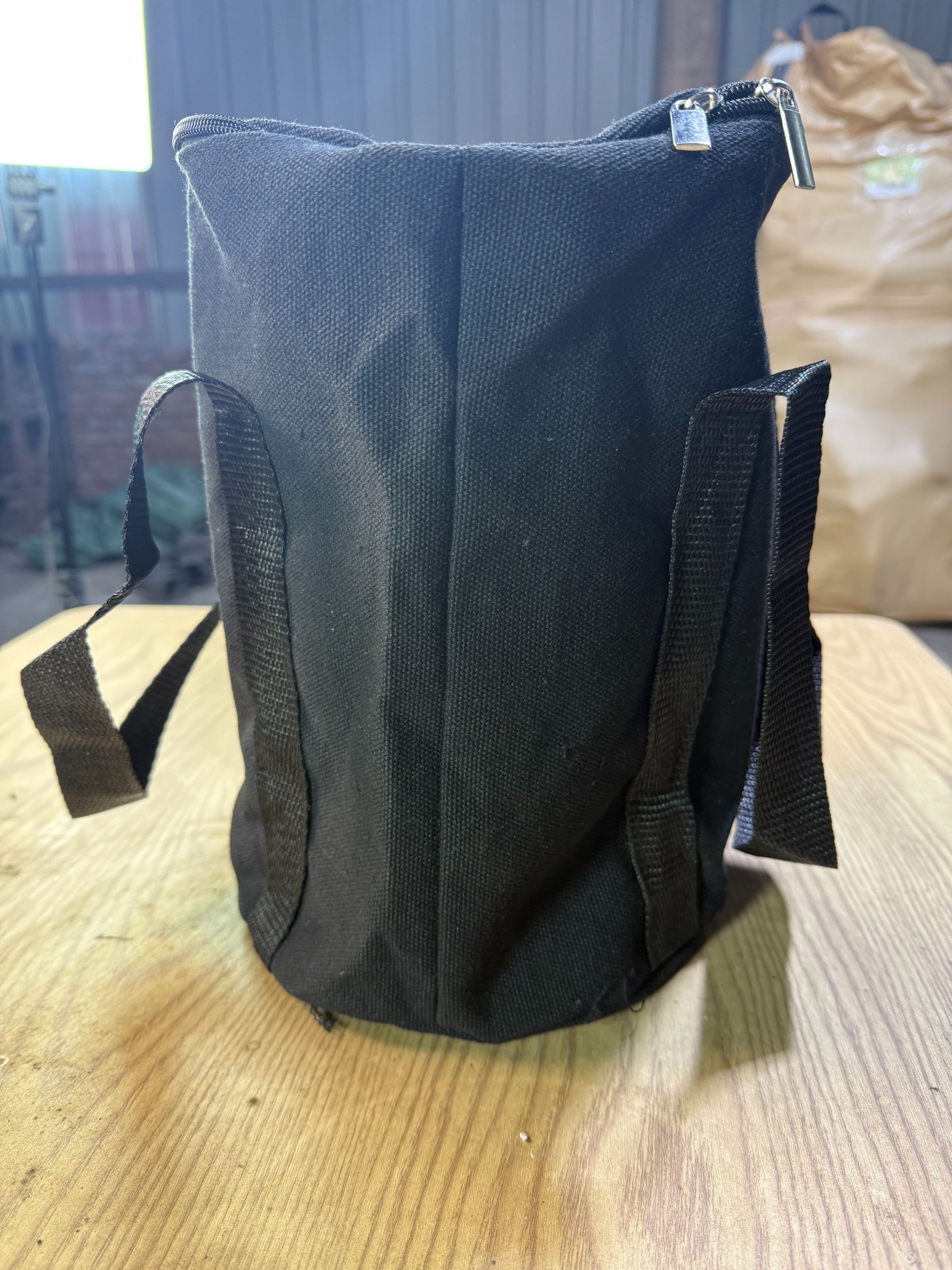 户外柴火炉帆布收纳包结实耐磨收纳包黑色手提便携式柴火炉收纳包