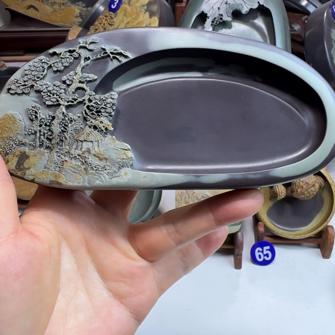 苴却砚小刚制砚山水砚