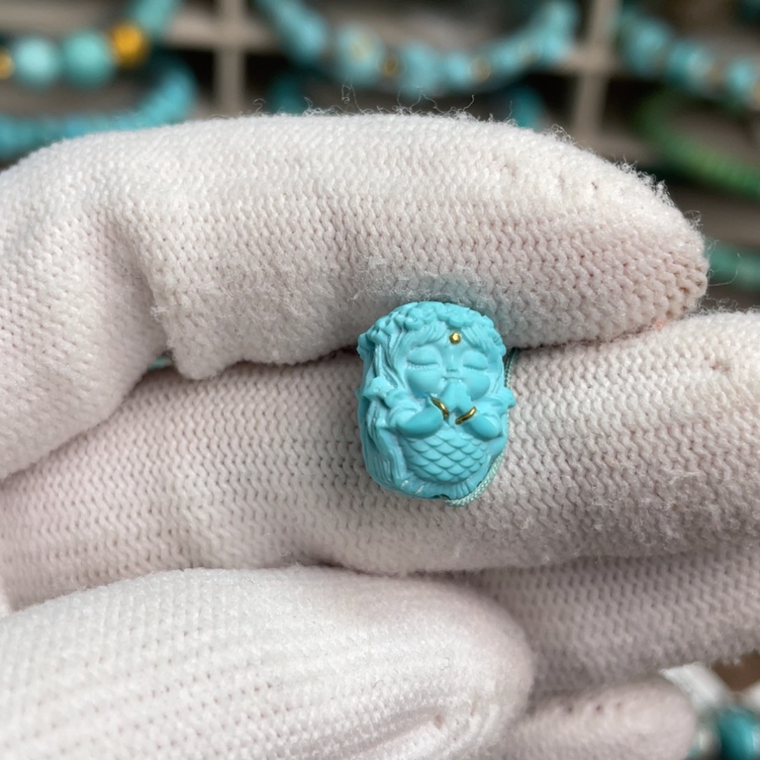 绿松石未镶嵌美人鱼23