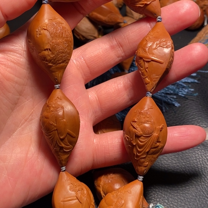 橄榄核手串/手链思****风景钟馗