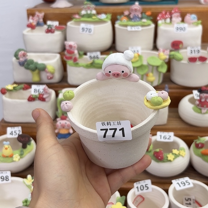 罐可爱卡通手工制作透气