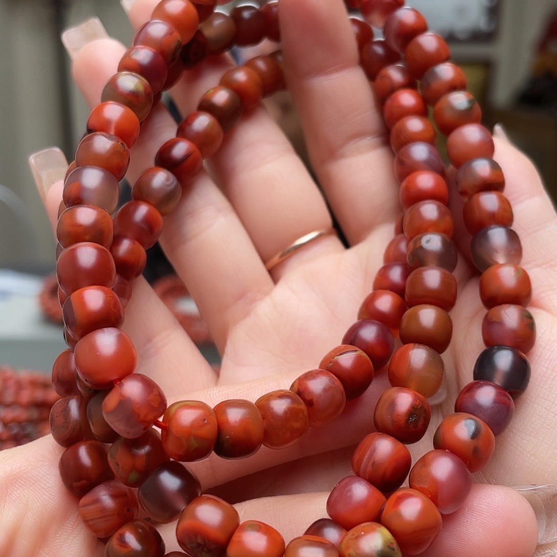 南红玛瑙手链未镶嵌