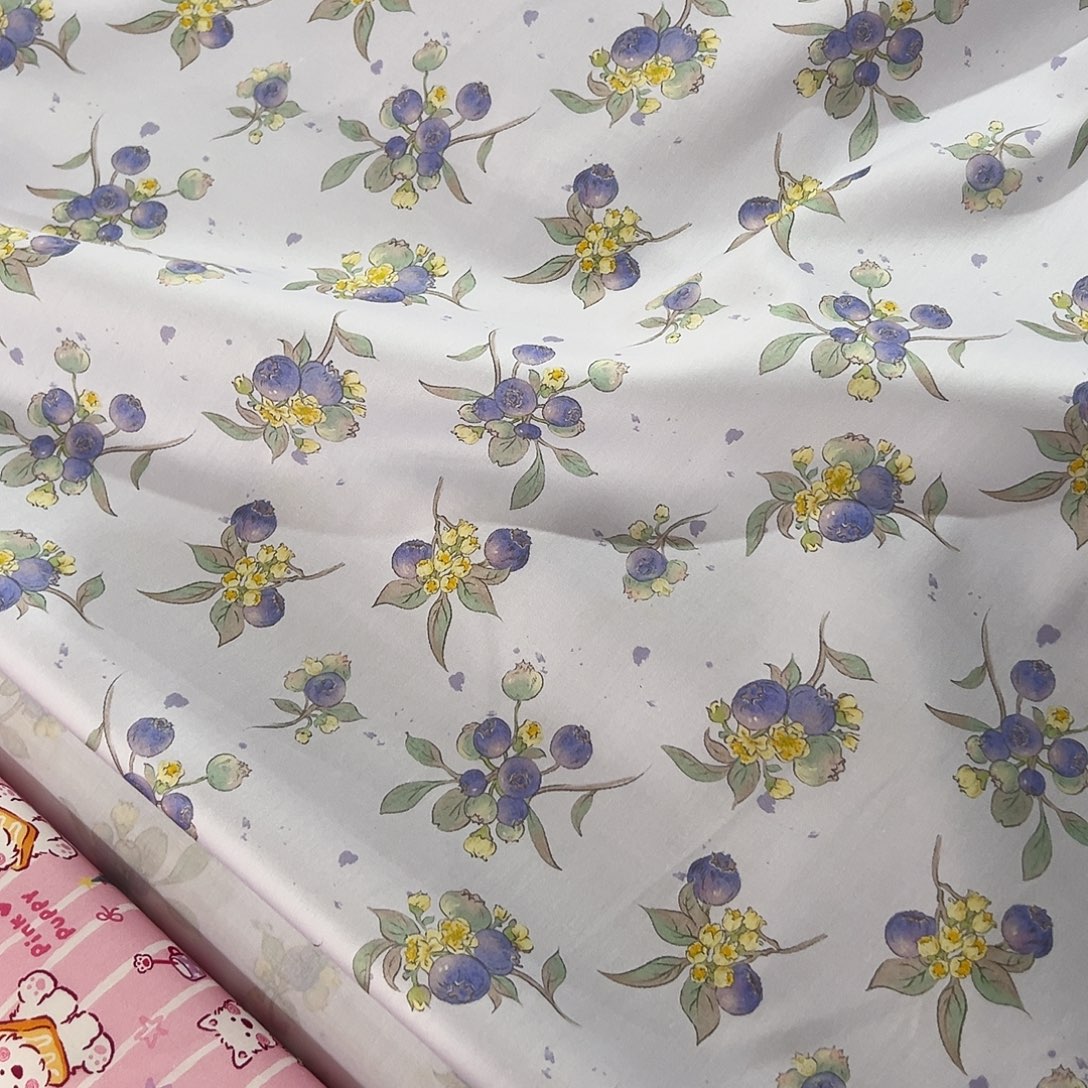 棉一米价纯棉60支加密贡缎1.1宽果子D