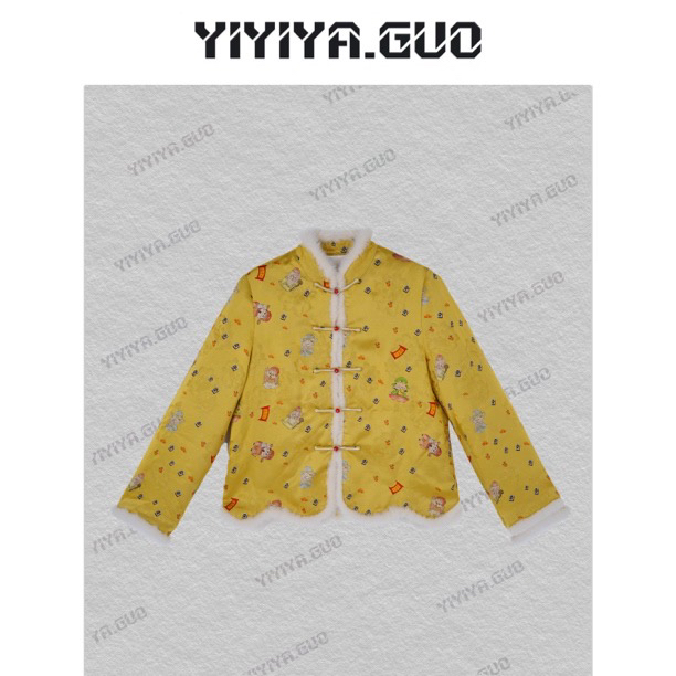 yiyiya.Guo艺艺吖【八方来财】新中式中国风提花鹅绒服外套25SS0265