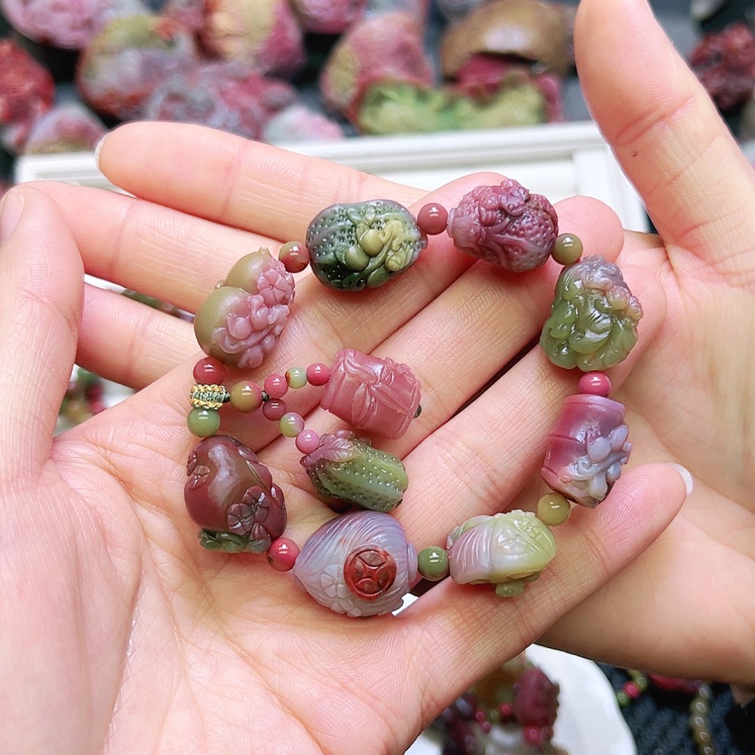 玛瑙/玉髓手链未镶嵌婆*?手串