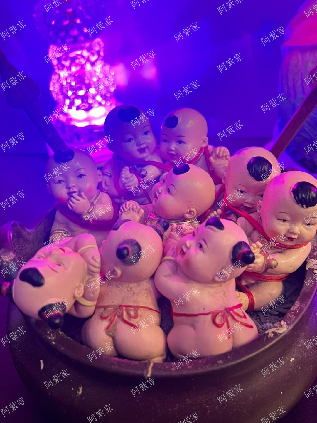 早生贵子摆件求子助孕福娃龙凤娃安床四喜娃结婚压床公仔新房饰品