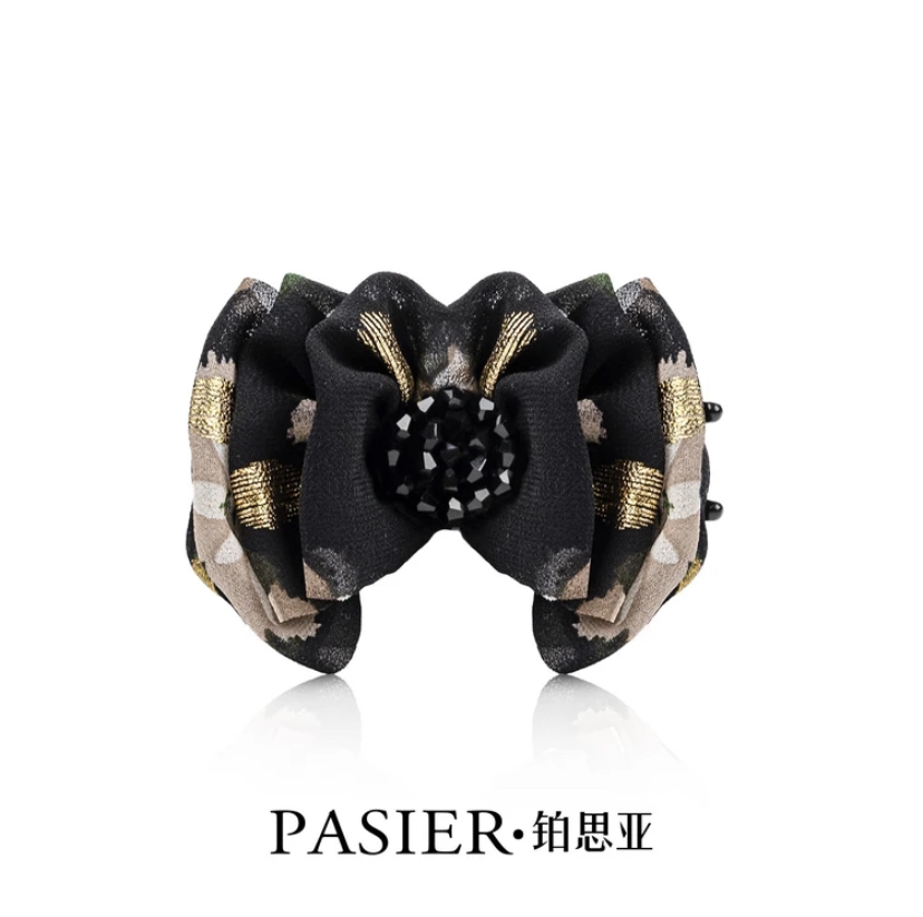 巴黎王妃 8厘米碎花云朵泡泡不挑发量时尚百搭丸子夹FB1781